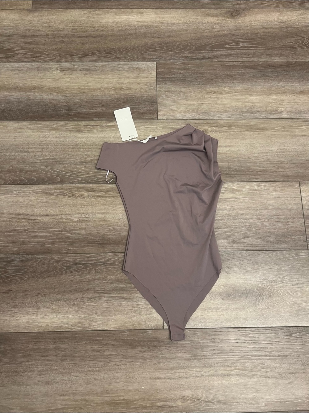 Zara One-Shoulder Mauve purple Bodysuit